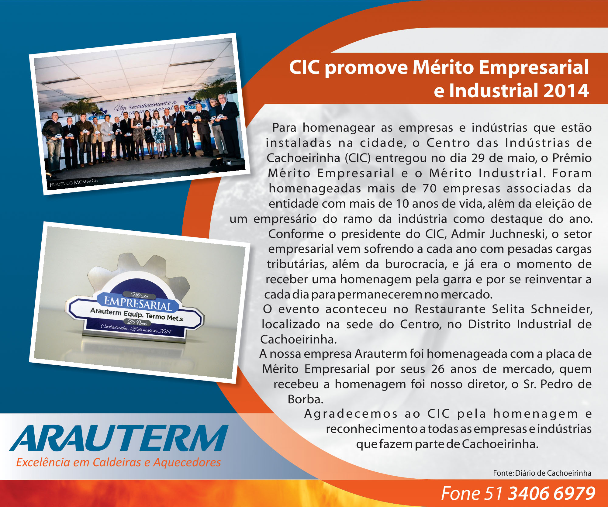 CIC promove Mérito Empresarial  e Industrial 2014